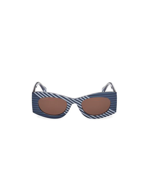 MAX&Co. Black Mo0131 92E Sunglasses Injected Geometric Normal