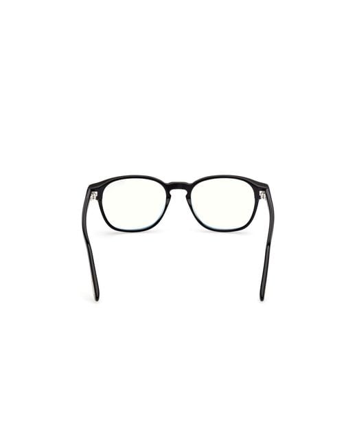 Tom Ford Black Ft6169-B 52 Optical Frames Acetate Round Normal for men