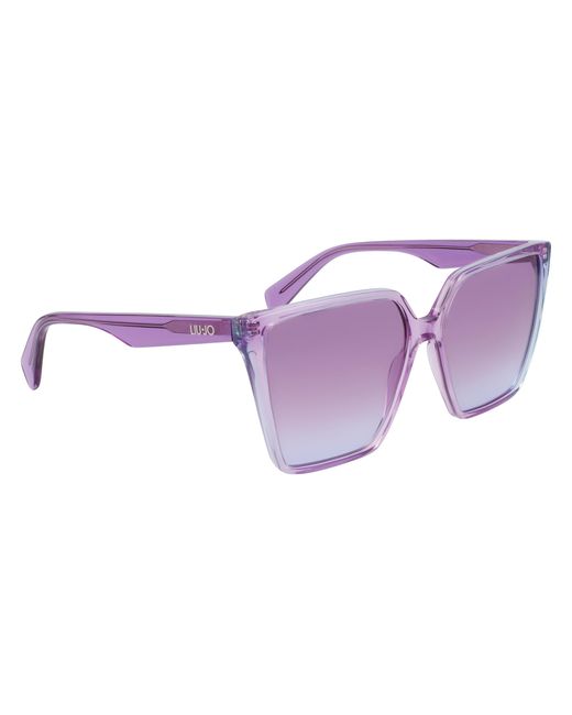 Liu Jo Purple Lj798S 518 Sunglasses Acetate Squared Normal Shaded