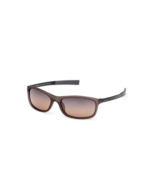 Timberland Black Tb00062-H 20D Sunglasses Injected Smoke Squared Polarized for men