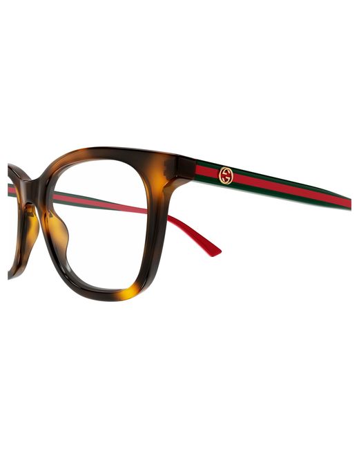 Gucci Black Gg1864O 002 Optical Frames Acetate Transparent Squared