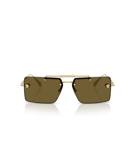 Versace Black Ve2245 100273 Sunglasses Metal Squared Normal