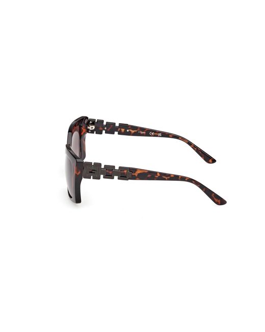 Guess Black Gu00265-H 52F Sunglasses Injected Squared Normal