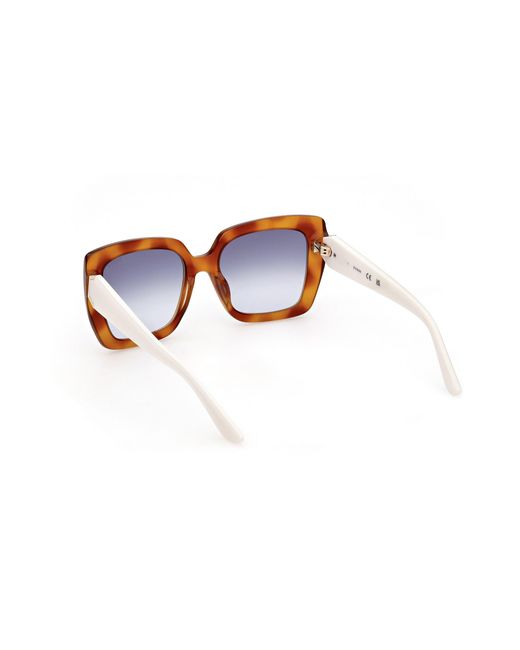 Guess Black Gu7889 53W Sunglasses Acetate Squared Normal Shaded