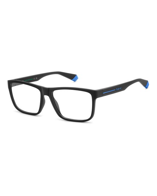 Polaroid Black Pld D569 0Vk Optical Frames Eco-Poliame Squared Normal for men