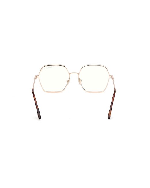 Tom Ford Black Ft6050-B 028 Optical Frames Metal Geometric Normal