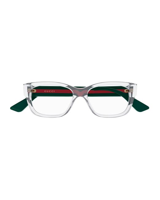 Gucci Black Gg0278O 016 Optical Frames Acetate Transparent Squared