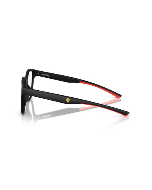 FERRARI SCUDERIA Black Fz8015U 504 Optical Frames Injected Round Normal