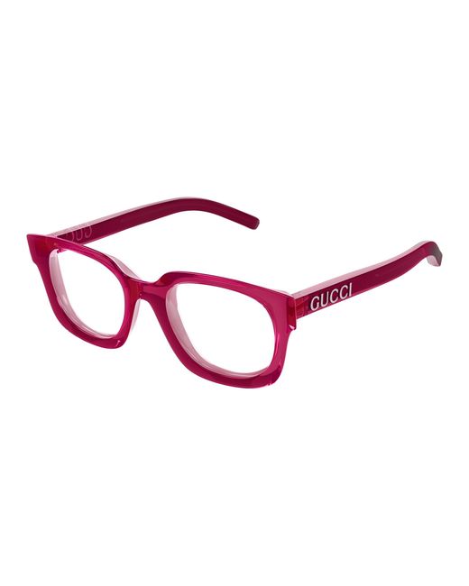 Gucci Black Gg1721O 004 Optical Frames Injected Transparent Squared