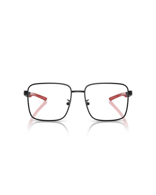 FERRARI SCUDERIA Black Fz7006D 101 Optical Frames Metal Squared Normal for men