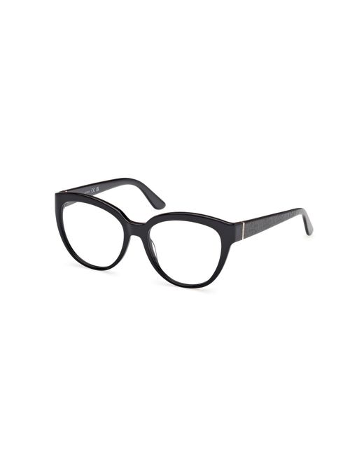 Guess Black Gu50232 001 Optical Frames Acetate Cat Eye Normal