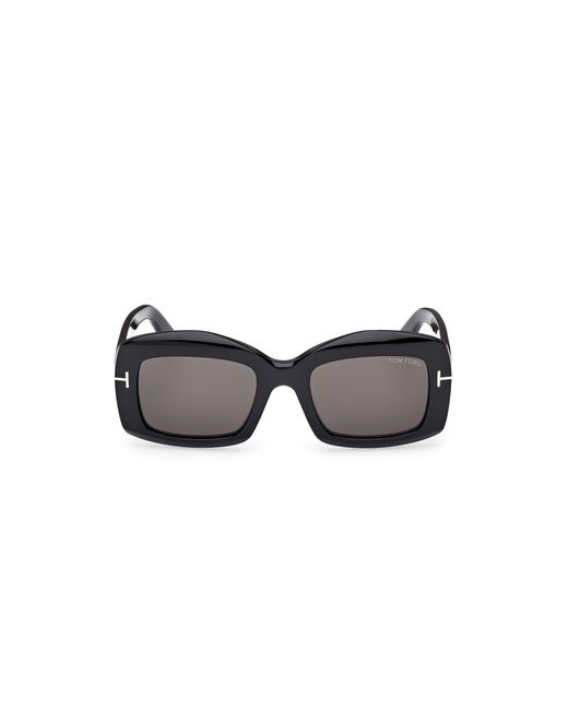 Tom Ford Black Ft1218 Venetia 01A Sunglasses Acetate Smoke Squared Normal
