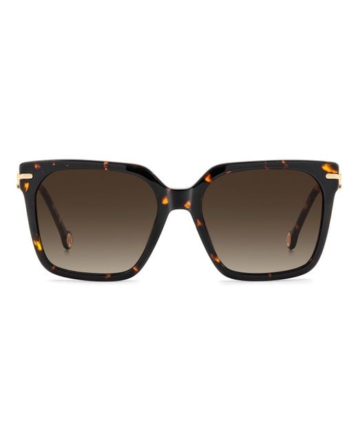 Carolina Herrera Black Her 0421/S 086/Ha Sunglasses Acetate Squared Normal Nuanced