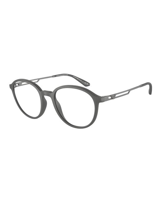 Emporio Armani Black Ea3225 5060 Optical Frames Injected Pantos for men