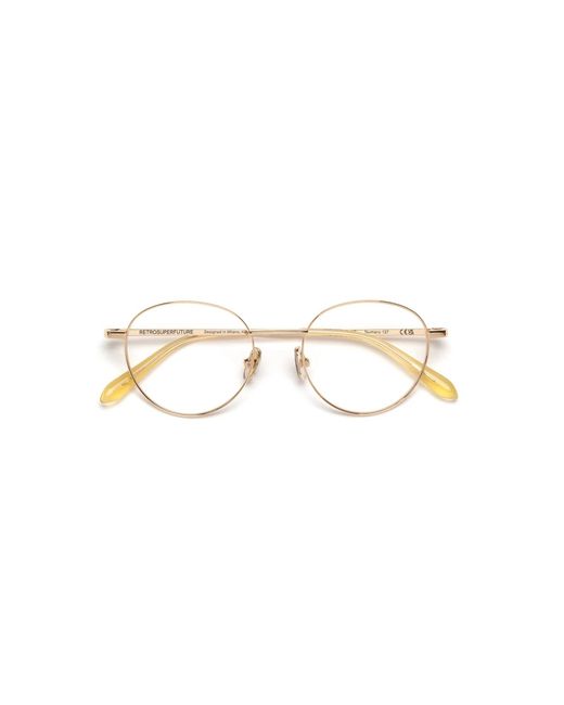 Retrosuperfuture Black 9Fb Numero 137 Cremoso Optical Frames Metal Round