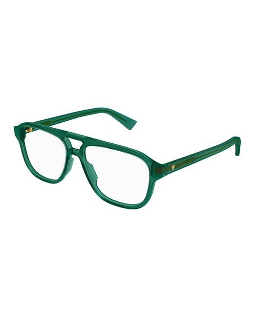 Bottega Veneta Black Bv1294O 003 Optical Frames Acetate Transparent Pilot for men
