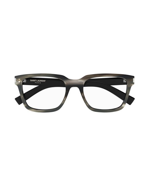 Saint Laurent Black Sl 621 005 Optical Frames Acetate Transparent Squared