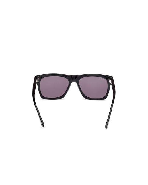 Web Black We0350 05A Sunglasses Acetate Smoke Squared Normal for men
