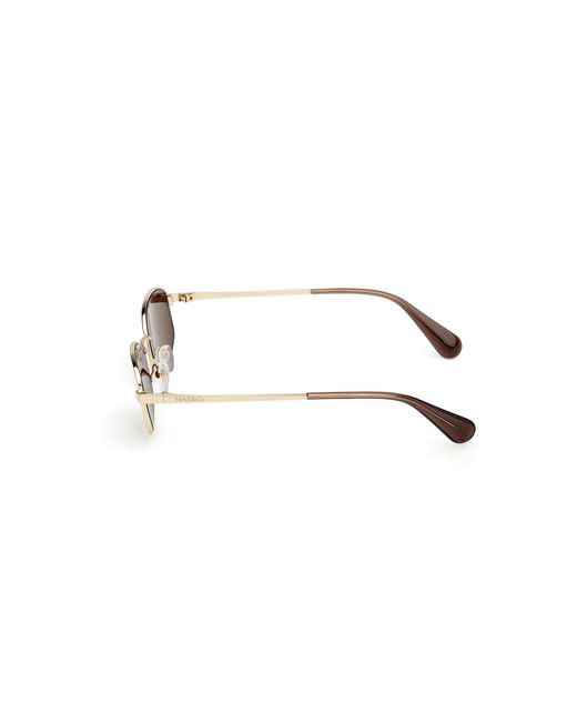 MAX&Co. Black Mo0135 32E Sunglasses Metal Round Normal