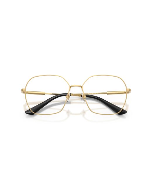 Versace Black Ve1316 1412 Optical Frames Metal Transparent Squared Normal