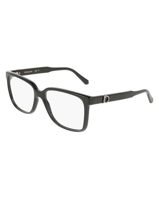Ferragamo Black Sf3043E 001 Optical Frames Squared Normal for men
