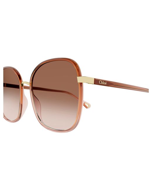 Chloé Black Ch0031S 007 Sunglasses Bio-Inject Squared Shaded