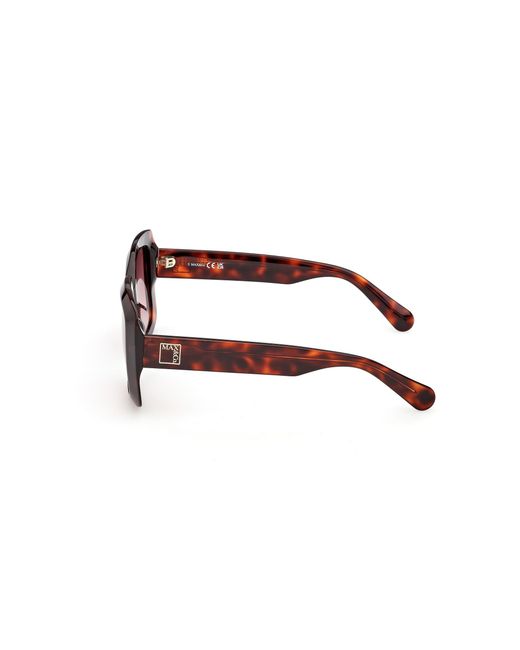 MAX&Co. Black Mo0153 52F Sunglasses Acetate Squared Normal