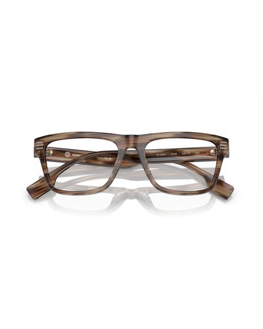 Burberry Black Be2387 4098 Optical Frames Acetate Squared Normal for men