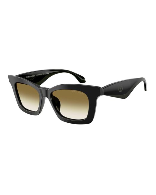 Giorgio Armani Black Ar8235U 50018E Sunglasses Acetate Butterfly Normal Shaded