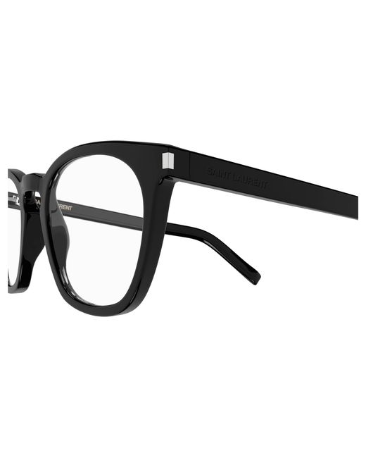 Saint Laurent Black Sl 28 Opt 001 Optical Frames Acetate Transparent Round