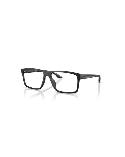 Emporio Armani Black Ea3210U 5063 Optical Frames Plastic Squared for men