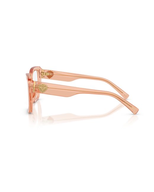 Dolce & Gabbana Black Dg3441 3226 Optical Frames Acetate Transparent Squared Normal