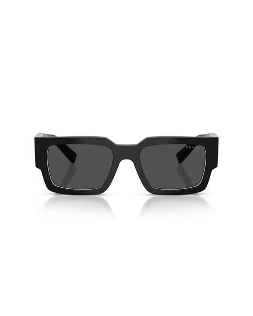 Prada Black Pr B17S 16K08Z Sunglasses Acetate Squared Normal for men