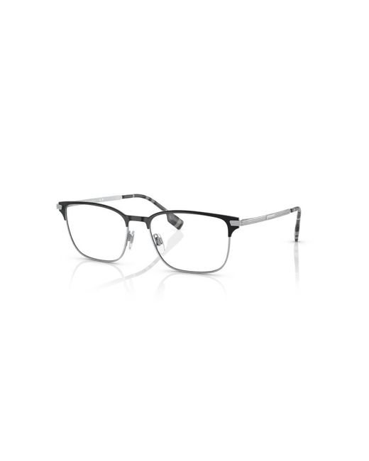 Burberry Black Be1372 1005 Optical Frames Metal Transparent Squared Normal for men