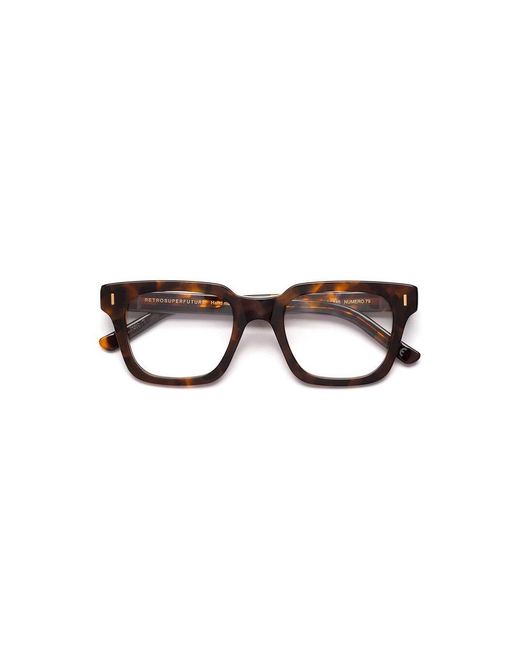 Retrosuperfuture Black Z2I Numero 79 Nostra Optical Frames Acetate Squared