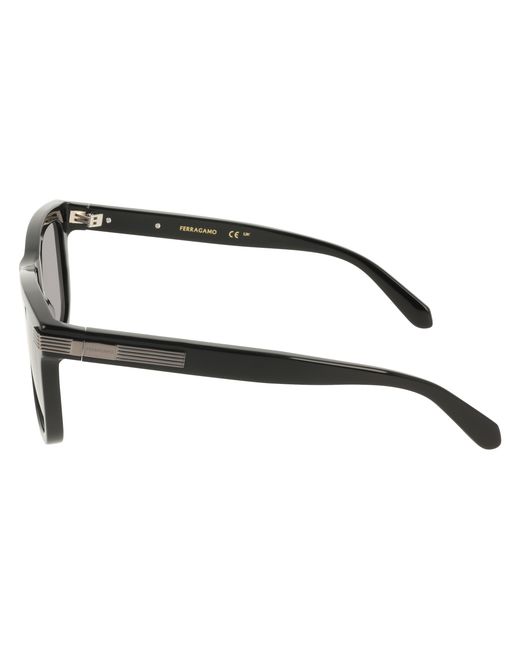 Ferragamo Black Sf2088S 001 Sunglasses Acetate Squared Normal for men