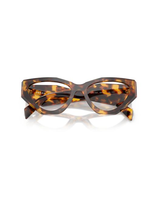 Prada Black Pr C07V 14L1O1 Optical Frames Acetate Geometric Normal