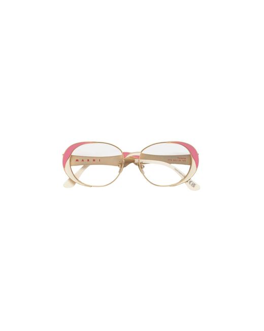 Marni Black Ff5 Tarassqa Optical Frames Metal Round