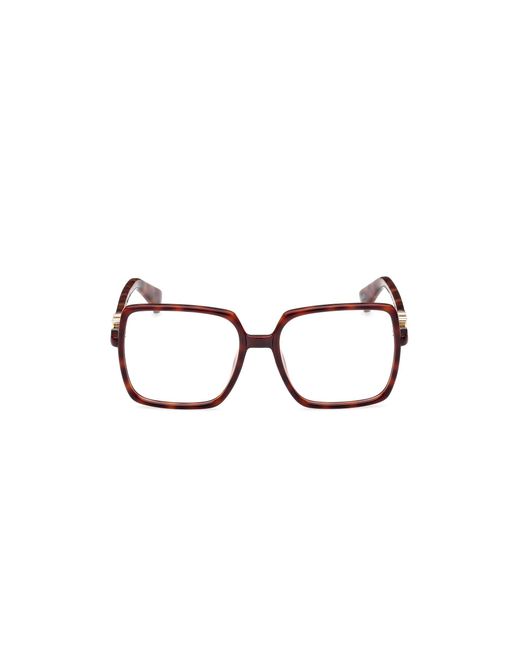 Max Mara Black Mm5108-H 053 Optical Frames Injected Squared Normal