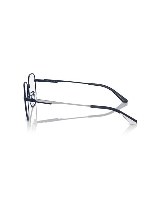 Emporio Armani Black Ea1154D 3001 Optical Frames Metal Round Normal for men