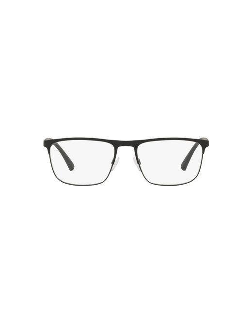 Emporio Armani Black Ea1079 3094 Optical Frames Metal Squared Normal for men
