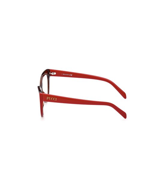 Emilio Pucci Black Ep5215 056 Optical Frames Acetate Cat Eye Normal