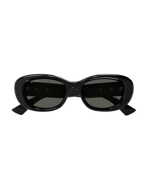 Gucci Black Gg1829Sk 001 Sunglasses Injected Round