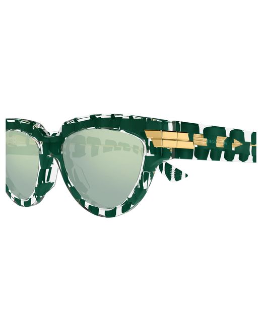 Bottega Veneta Green Bv1035S 008 Sunglasses Acetate Cat Eye
