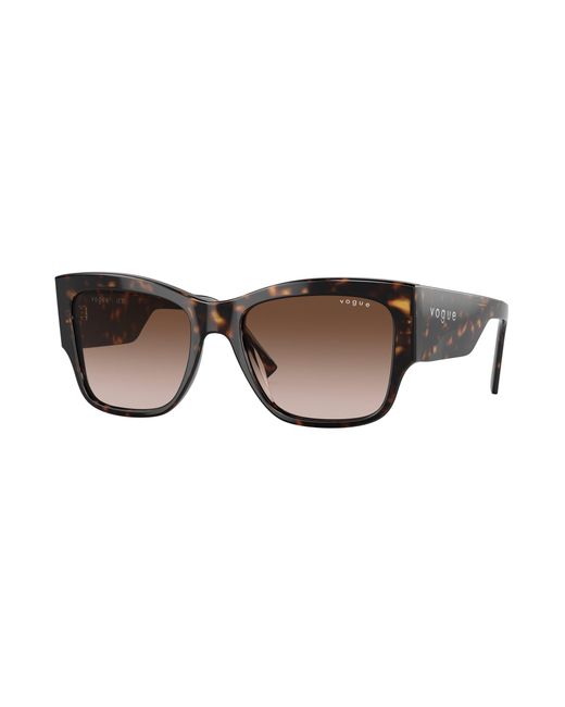 Vogue Eyewear Black Vo5462S W65613 Sunglasses Acetate Squared Normal Shaded