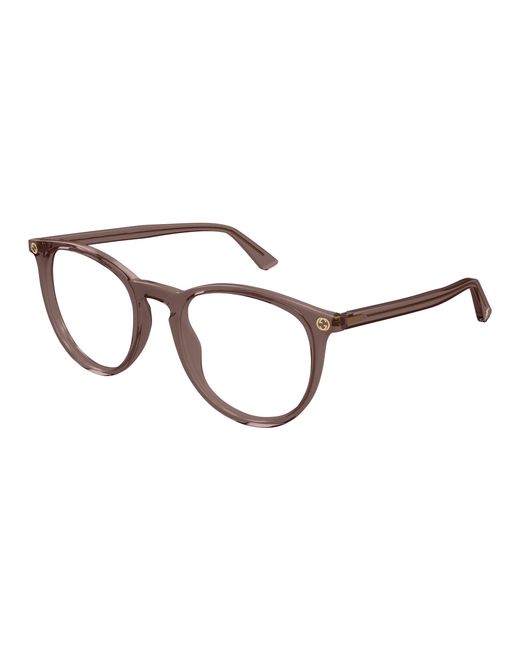 Gucci Black Gg0027O 012 Optical Frames Acetate Transparent Round