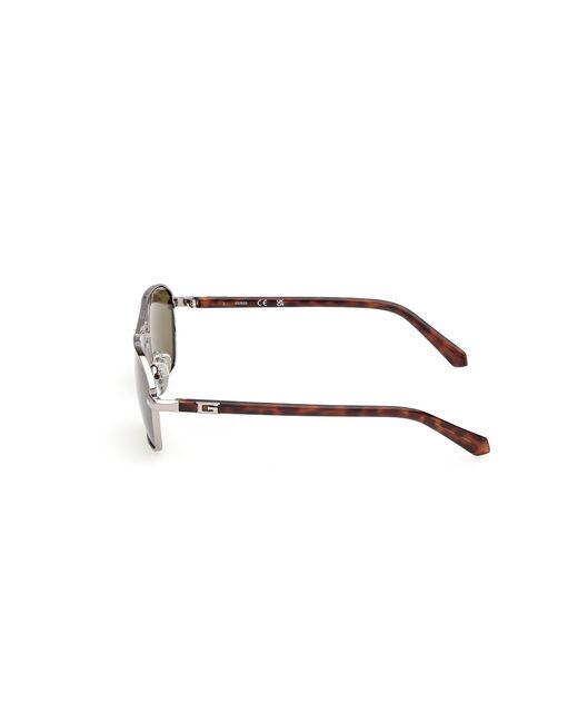Guess Black Gu00301 08N Sunglasses Metal Squared Normal for men
