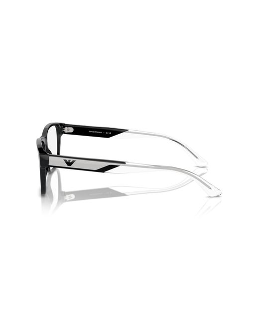 Emporio Armani Black Ea3239 5017 Optical Frames Acetate Squared Normal for men