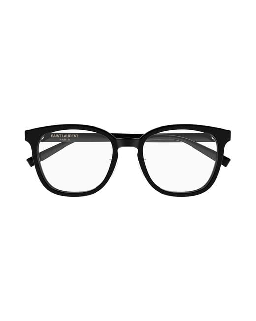 Saint Laurent Black Sl 917/F 001 Optical Frames Acetate Transparent Round