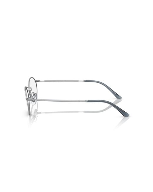 Giorgio Armani Black Ar 131Vm 3045 Optical Frames Metal Transparent Round Normal for men